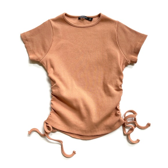 Nasty Gal Tops - Nasty Gal ribbed side-tie top